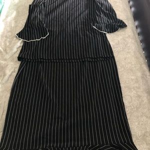 Dress shirt and skirt